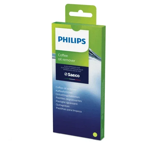 PHILIPS pastiglie sgrassanti CA6704/10 per macchine Philips/Saeco, confezione 6 pezzi
