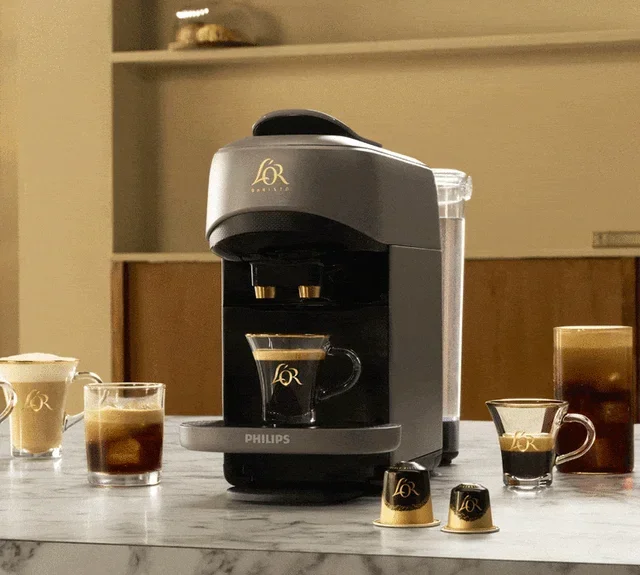 PHILIPS Kapselmaschine L'Or Barista Absolu LM9512/20 – Grau