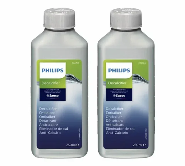 Средство за уклањање наслага креча PHILIPS - апарат за еспресо са уграђеним млинцем, Philips, 250 ml, паковање од 2 комада.