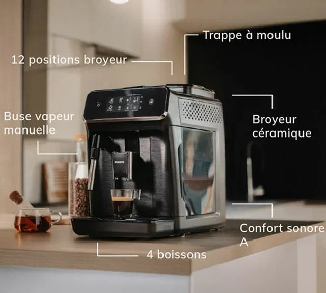 Macchina Caffè Automatica PHILIPS EP2220/10 Nera