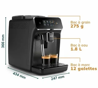 Macchina Caffè Automatica PHILIPS EP2220/10 Nera