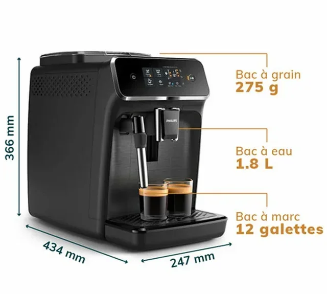 Macchina Caffè Automatica PHILIPS EP2220/10 Nera