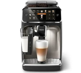 Macchina da caffè espresso con macinacaffè integrato PHILIPS EP5447/90 LatteGo finitura cromata