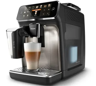 Macchina da caffè espresso con macinacaffè integrato PHILIPS EP5447/90 LatteGo finitura cromata