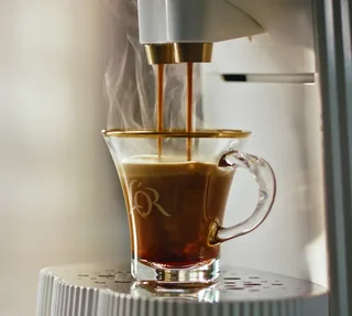 PHILIPS L'OR Barista Alessi LM9012/08 - White Alessi Capsule Coffee Maker