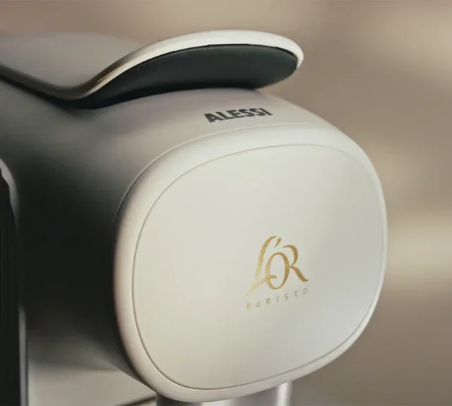 PHILIPS L'OR Barista Alessi LM9012/08 - White Alessi Capsule Coffee Maker