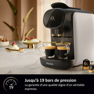 PHILIPS L'OR Barista LM9012/00 Sublime Capsule Machine Satin White
