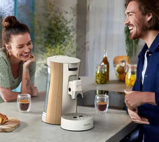 PHILIPS Senseo CSA240/06 Eco Conscious Weiße Kapselkaffeemaschine