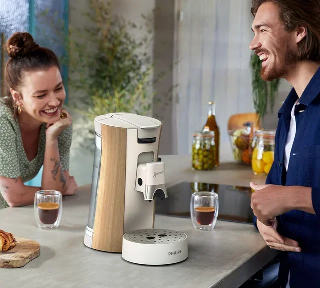 PHILIPS Senseo CSA240/06 Eco Conscious Weiße Kapselkaffeemaschine