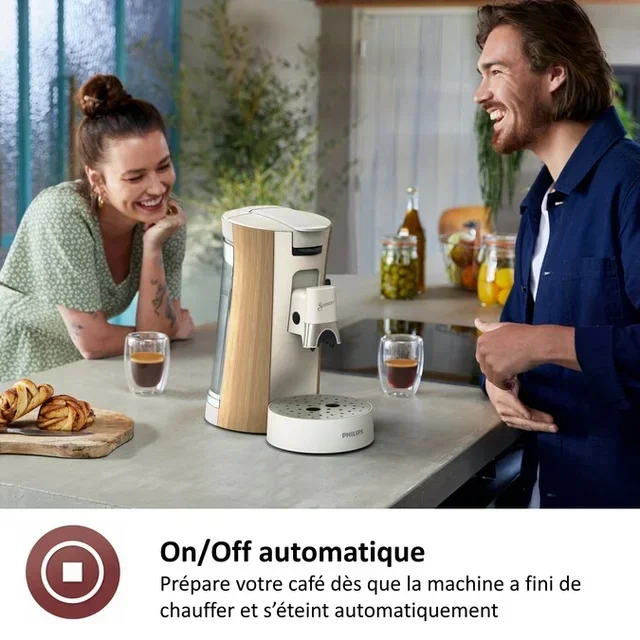 PHILIPS Senseo CSA240/06 Eco Conscious Weiße Kapselkaffeemaschine