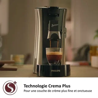 PHILIPS Senseo CSA250/11 Select Premium Metal Kapselkaffeemaschine