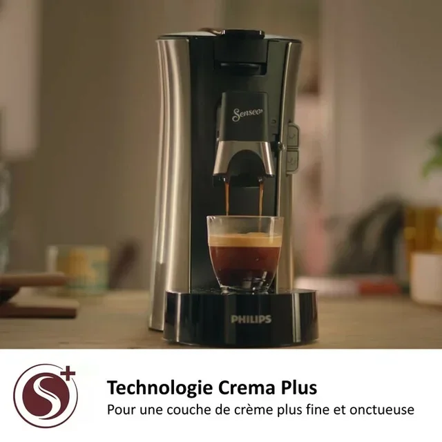 PHILIPS Senseo CSA250/11 Select Premium Metal Kapselkaffeemaschine