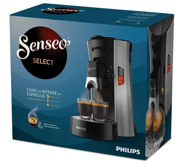 PHILIPS Senseo CSA250/11 Select Premium Metal Kapselkaffeemaschine