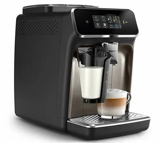 PHILIPS Silent Brew Macinadosatore per Espresso EP2339/40 Nero Cromato LatteGo