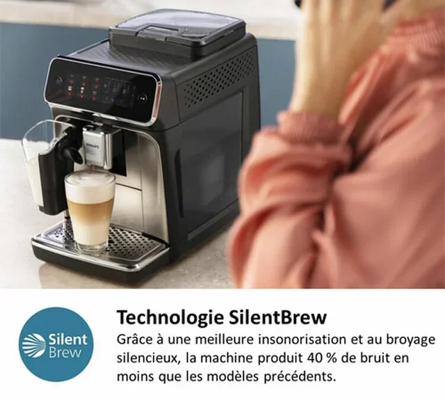 PHILIPS SilentBrew EP2331/10 Macinacaffè Espresso LatteGo Nero