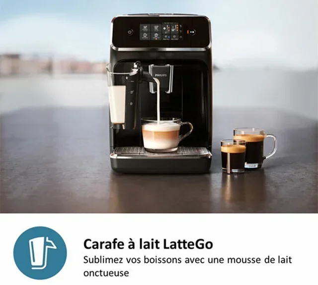 PHILIPS SilentBrew EP2336/40 Macinacaffè Espresso LatteGo Nero Cromato