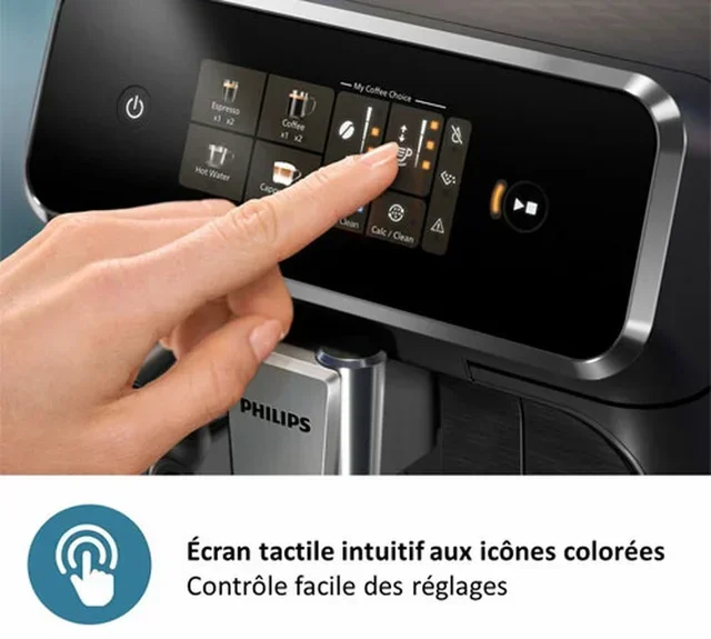 PHILIPS SilentBrew EP2336/40 Macinacaffè Espresso LatteGo Nero Cromato