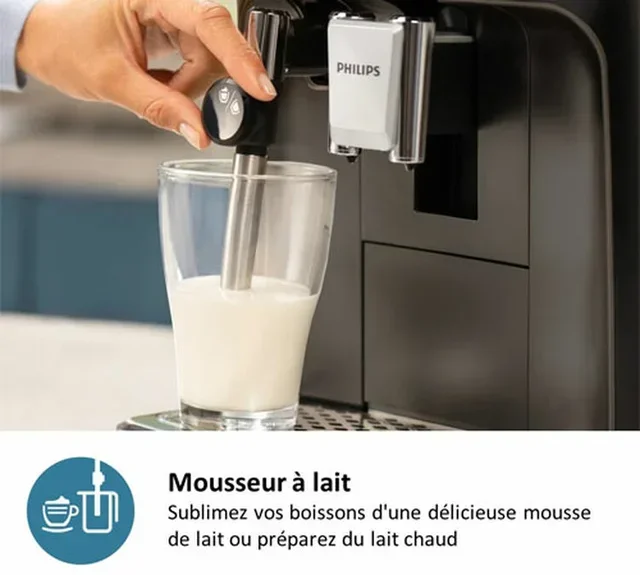 Macchina da caffè espresso PHILIPS SilentBrew EP3321/40, nero lucido