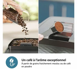 Macchina da caffè espresso PHILIPS SilentBrew EP3321/40, nero lucido