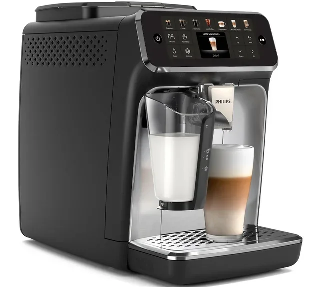 PHILIPS SilentBrew EP4446/70 LatteGo Argento Macinacaffè Espresso
