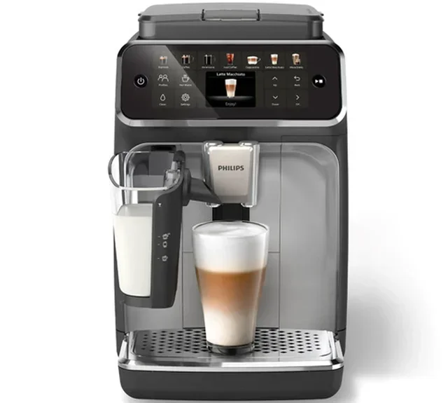 PHILIPS SilentBrew EP4446/70 LatteGo Argento Macinacaffè Espresso