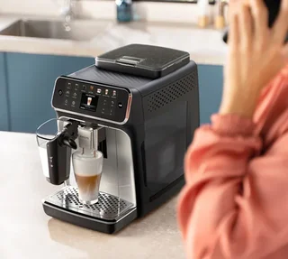 PHILIPS SilentBrew EP4446/70 LatteGo Argento Macinacaffè Espresso