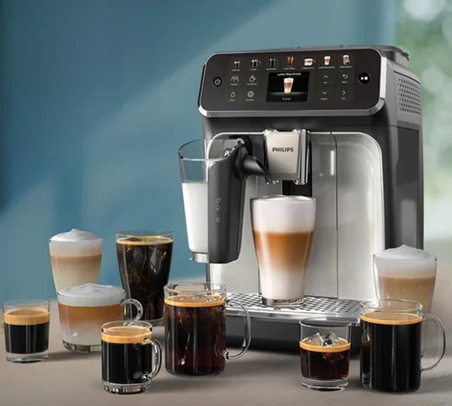 PHILIPS SilentBrew EP4446/70 LatteGo Argento Macinacaffè Espresso