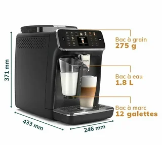 PHILIPS SilentBrew EP5541/50 LatteGo Black - Pro Pack