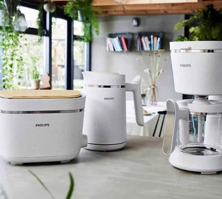 PHILIPS Тостер HD2640/10 Ecoconscious бял