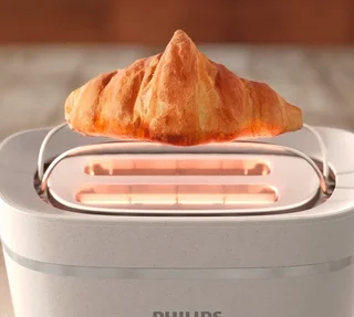 PHILIPS Тостер HD2640/10 Ecoconscious бял