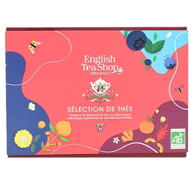 Confezione Prismi Selezione di Tè Bio - 12 bustine - ENGLISH TEA SHOP