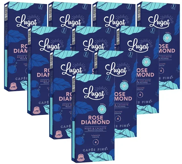 Proffs-Pack 100 Nespresso* Original Rose Diamond Kapslar - CAFÉS LUGAT