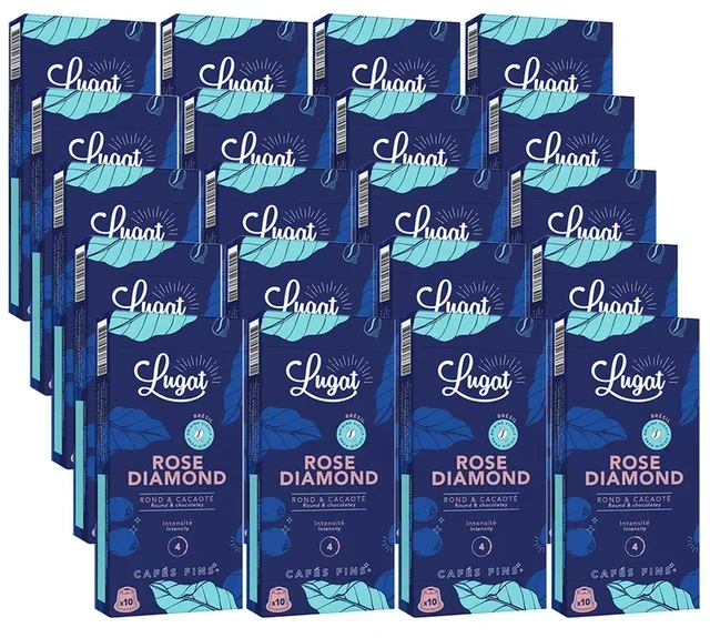 Professionellt Paket 200 Nespresso* Original Kapslar Rose Diamond - CAFÉS LUGAT