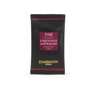 Tè nero professionale Coquelicot Gourmand - 24 bustine di cristallo - DAMMANN FRÈRES