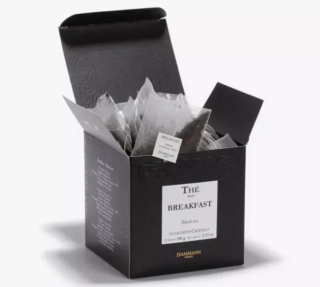 Tè nero Breakfast professionale - 50 bustine cristallo - DAMMANN FRÈRES