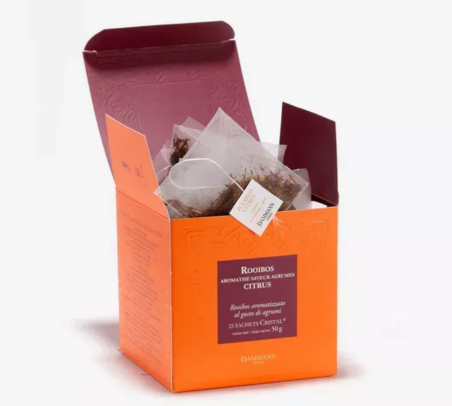 Rooibos Professionale Agrumato - 25 Sacchetti Cristallo - DAMMANN FRÈRES
