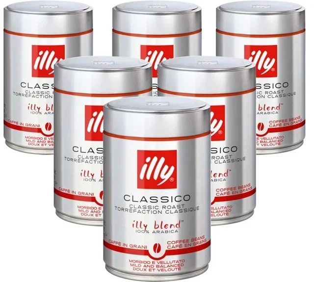 Professional Espresso Coffee Beans 6x250g Pack - ILLY