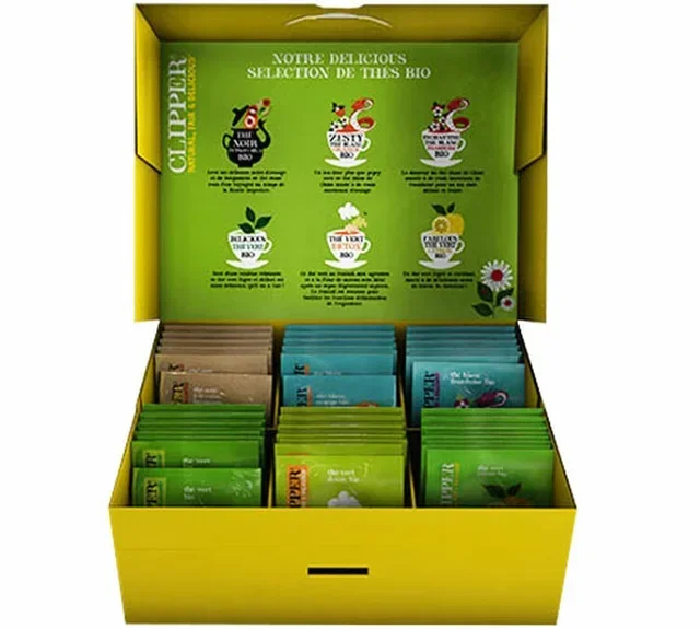 Confezione di tè biologici per uso professionale, 60 bustine - Clipper