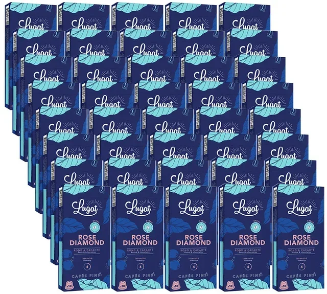 Företagspaket: 400 Rose Diamond kapslar kompatibla med Nespresso* Original - CAFÉS LUGAT