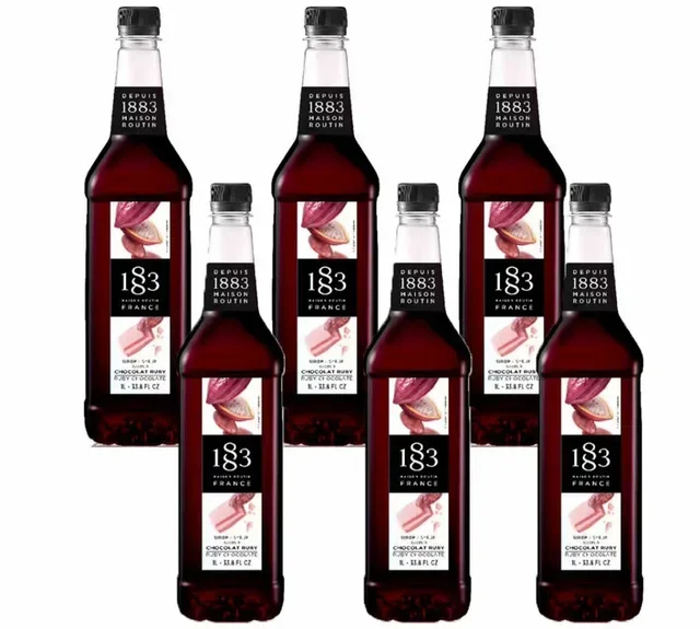 Ruby Čokoladni Sirup za Profesionalce 6 x 1 L - 1883 Maison Routin