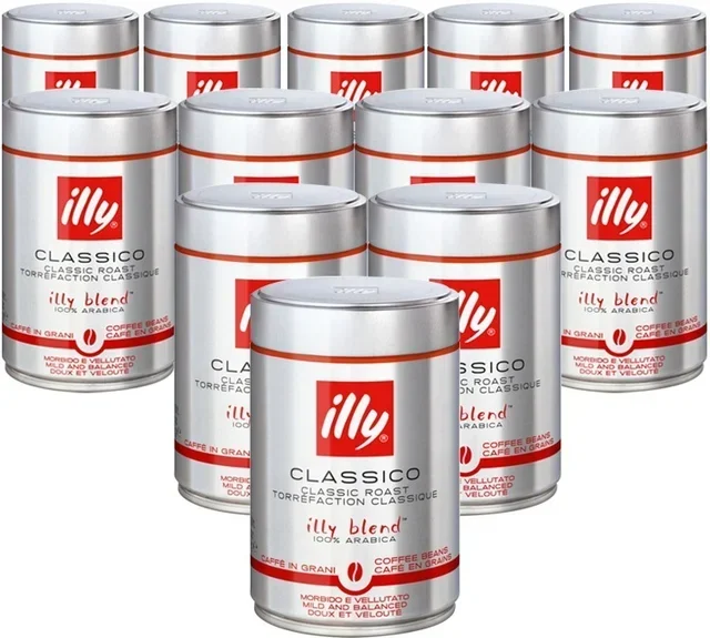 Professional Whole Bean Coffee - Classico ILLY - 12x250g