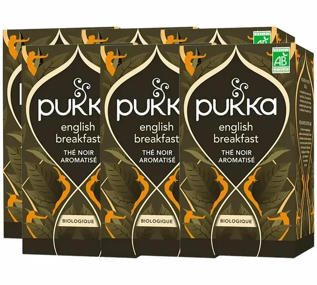 PUKKA Elegant English Breakfast Ekologiskt Te - Proffs-Förpackning 6 x 20