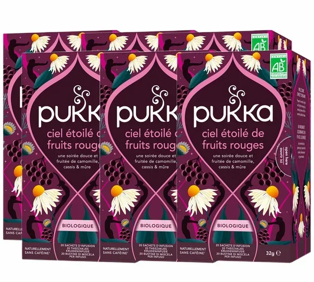 Infuso biologico PUKKA Ciel Stellato di Frutti Rossi – 6 x 20 bustine