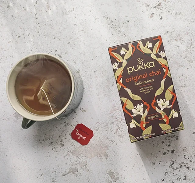 Chá Preto Chai Original Bio PUKKA - 20 Saquetas