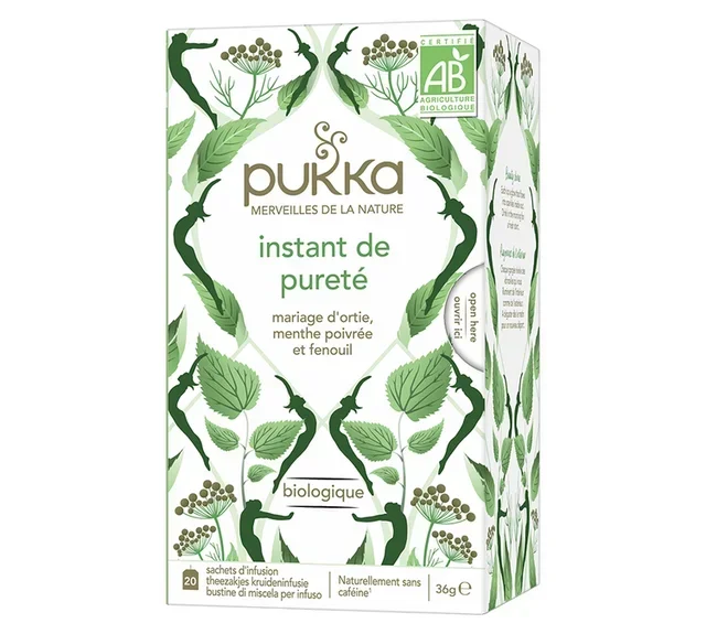 Infusión Bio Purificadora de Hinojo, Ortiga y Menta Piperita - 20 bolsitas - PUKKA