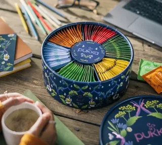 Confezione Regalo Tè Benessere in Ufficio Bio - 6 x 15 bustine - PUKKA