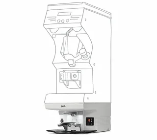 Автоматичен тампер PUQPRESS M6 в бял цвят за MYTHOS MY75, MYG75, MY85, MYG85