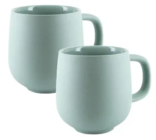 PYLANO Terra Sage Mug Set – 2 Pieces, 33 cl