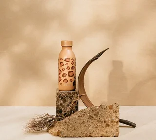 Gourde QWETCH Icon 50cl - Motif Léopard Camel