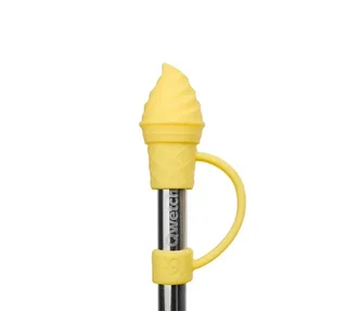 QWETCH Szívószál Vég - Citromos jégkrém - Szilikon